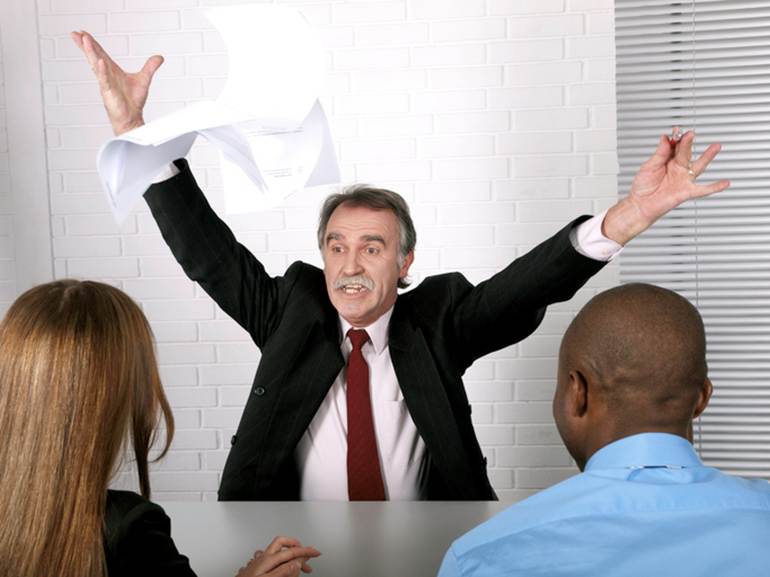 Man blowing up at work in anger - Whistleblower Protection